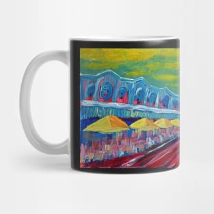 Christchurch Tram - New Zealand - Acrylic on Board Mug